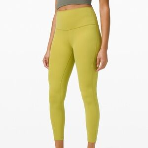 lululemon Yellow Align Performance Leggings, New with Tags, Size 6